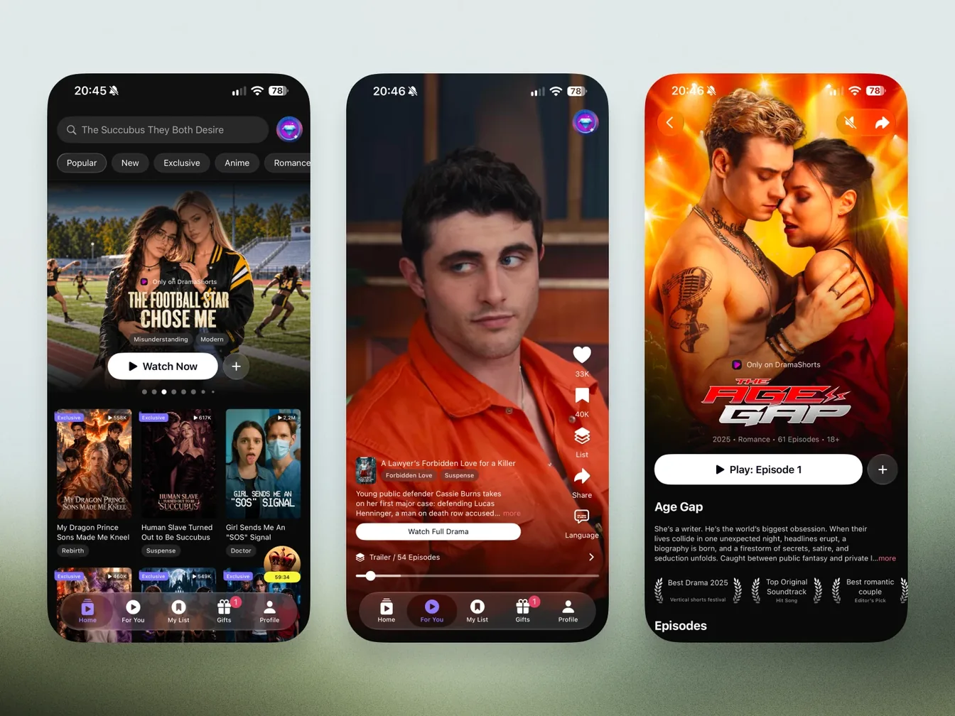 DramaShorts app screenshot